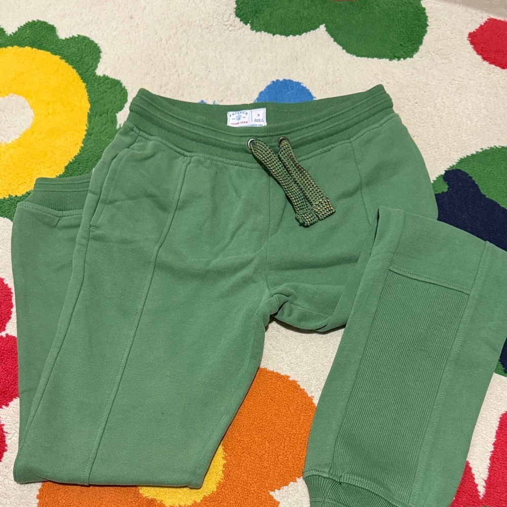 Green Kids Jogger Pants